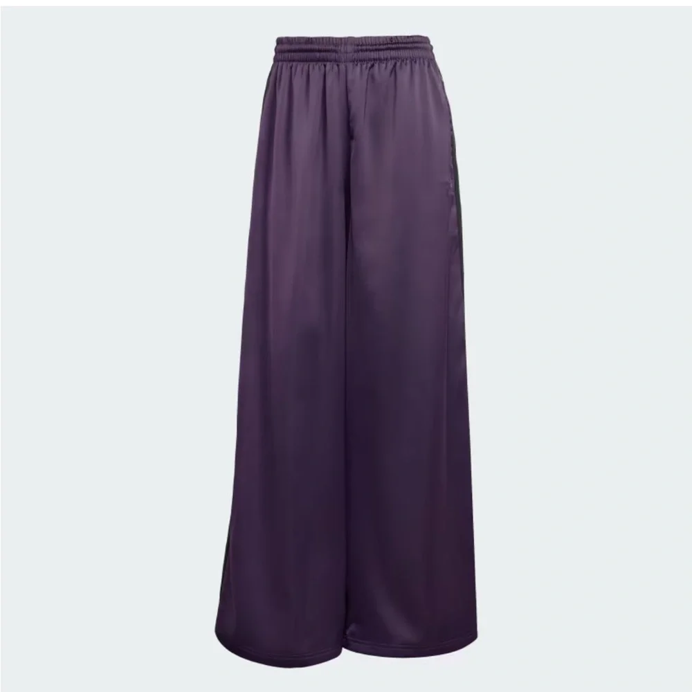 Adidas Adicolor Purple Satin Wide-leg Track Pants - Picture 8 of 9
